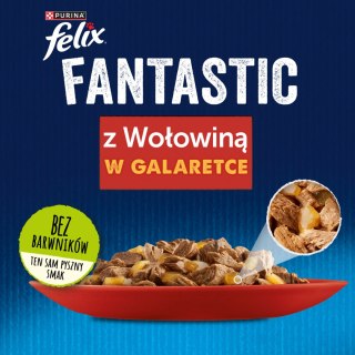 Felix Fantastic Wołowina W Galaretce 85g Felix
