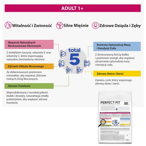 PERFECT FIT Adult 1+ Z Kurczakiem 7kg Perfect Fit