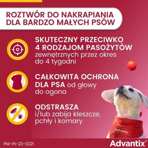 Bayer Advantix Krople Na Kleszcze I Pchły 0,4ml Bayer
