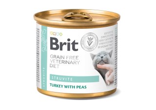 Brit Grain Free Veterinary Diet Cat Struvite Indyk Z Groszkiem 200g Brit veterinary