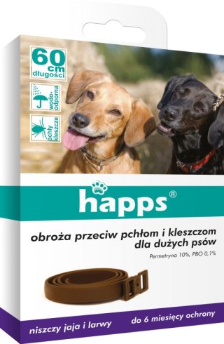 Bros Happs Obroża Przeciw Pchłom I Kleszczom Dla Dużych Psów 60cm Bros Sp z o.o.