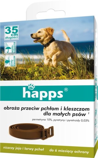 Bros Happs Obroża Przeciw Pchłom I Kleszczom Dla Małych Psów 35cm Bros Sp z o.o.