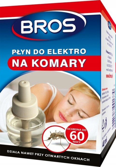 Bros Płyn Do Elektro Na Komary 60nocy/40ml Bros Sp z o.o.