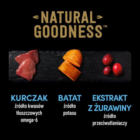 Cesar Natural Goodness Bogata W Kurczaka, Przybrana Batatem, Groszkiem I Żurawiną 400g Cesar