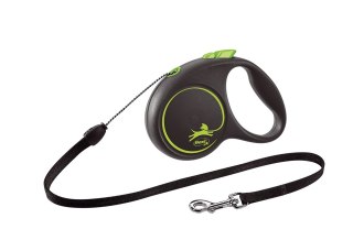 Flexi Smycz Black Design S Taśma 5m Do 12kg Zielona Flexi