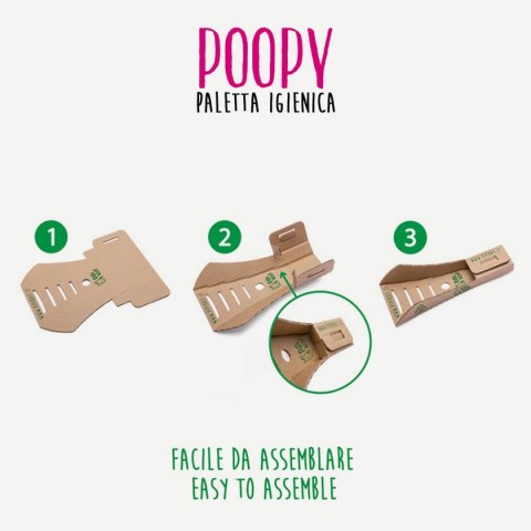 Pipikat Kartonowa Łopatka Do Żwirku Poppy 3szt Pipikat