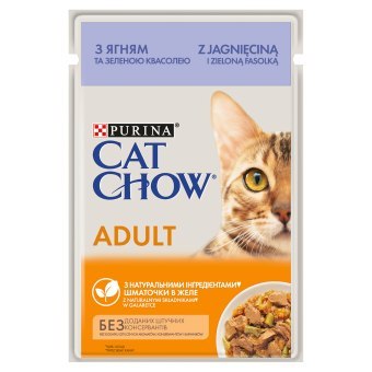 Purina Cat Chow Adult Jagnięcina I Zielona Fasolka 85g Purina Cat Chow