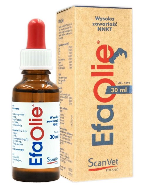 Scanvet EFA Olie Preparat Na Choroby Skóry 30ml Scanvet