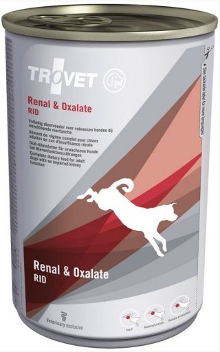 TROVET RID Renal & Oxalate Dla Psa Puszka 400g Trovet