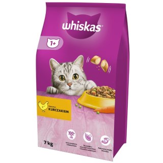 WHISKAS Karma Sucha Dla Kota 1+ Z Kurczakiem 7kg Whiskas