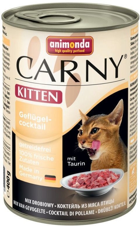 Animonda Cat Carny Kitten Koktajl Drobiowy 400g Animonda