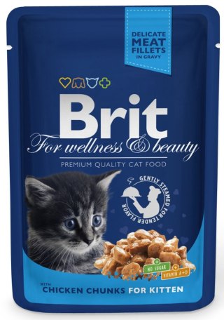 Brit Premium Kitten Dla Kociąt Z Kurczakiem W Sosie 100g Brit
