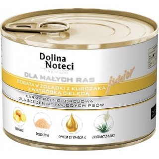 Dolina Noteci Premium Dla Psów Małych Ras Junior Bogata W Żołądki Z Kurczaka I Wątróbkę Cielęcą 185g Dolina Noteci