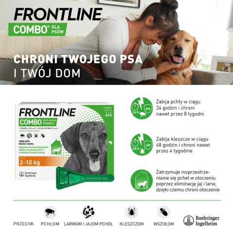 FRONTLINE Combo Spot-On Dla Psów 3x2,68ml Frontline (Boehringer Ingelheim)
