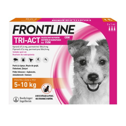 FRONTLINE Tri-Act Dla Psów 3x1ml Frontline (Boehringer Ingelheim)