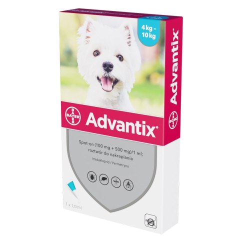 Bayer Advantix Krople Na Kleszcze I Pchły 1ml Bayer