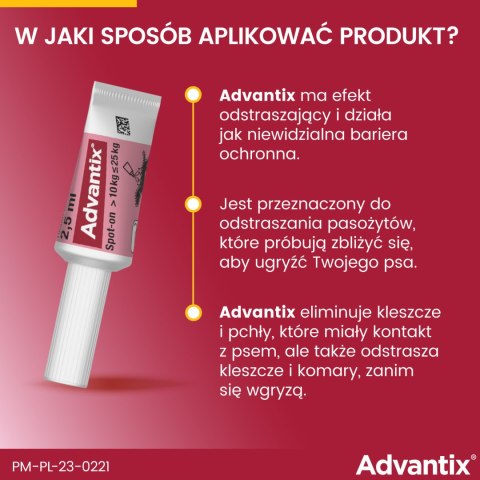 Bayer Advantix Krople Na Kleszcze I Pchły 2,5ml Bayer