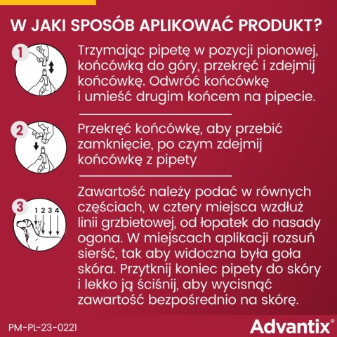 Bayer Advantix Krople Na Kleszcze I Pchły 4x4ml Bayer