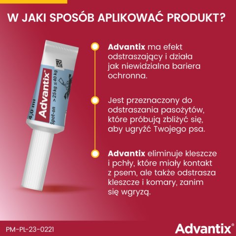 Bayer Advantix Krople Na Kleszcze I Pchły 4x4ml Bayer