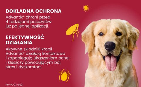 Bayer Advantix Krople Na Kleszcze I Pchły 4x4ml Bayer