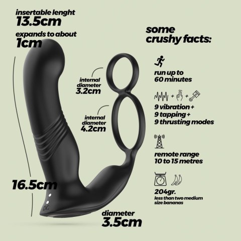 CRUSHIOUS ERIXOS PROSTATE VIBRATOR WITH REMOTE CONTROL Crushious