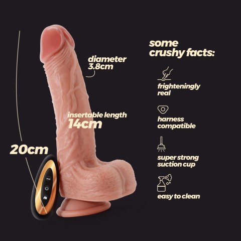 CRUSHIOUS LIQUID SILICONE VIBRATOR INVIKTUS VIBE 7.5 FLESH Crushious