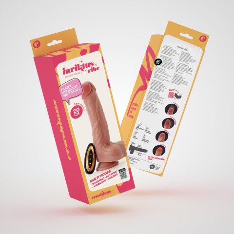 CRUSHIOUS LIQUID SILICONE VIBRATOR INVIKTUS VIBE 7.5 FLESH Crushious