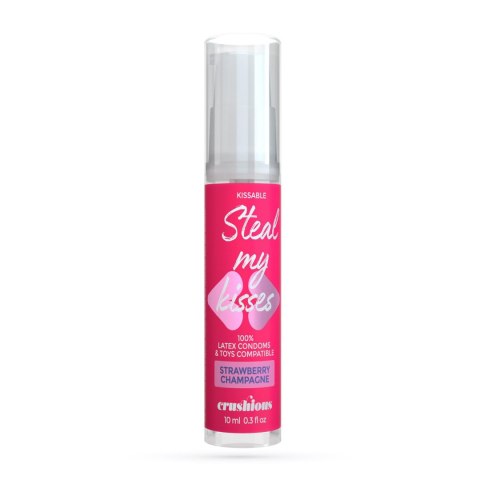 CRUSHIOUS STEAL MY KISSES STRAWBERRY CHAMPAGNE FLAVOUR LUBRICANT GEL 10ML Crushious