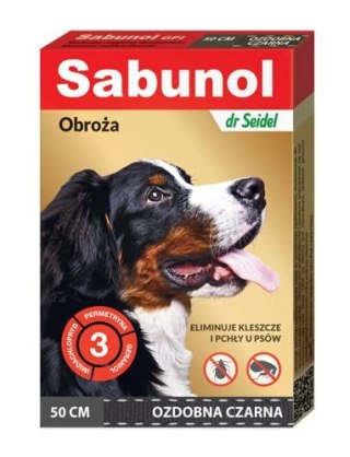 Laboratorium DermaPharm Sabunol Czarna Obroża Przeciw Pchłom I Kleszczom Dla Psa 50cm Laboratorium DermaPharm