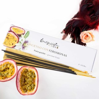 PACK OF 25 INCENSES WITH PHEROMONES AROMA PASSION FRUIT TENTACIÓN PLAY SEX Tentación Play Sex