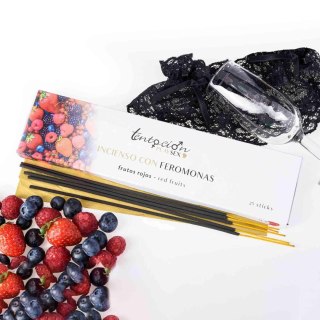 PACK OF 25 PHEROMONE INCENSE STICKS WITH RED BERRIES SCENT TENTACIÓN PLAY SEX Tentación Play Sex