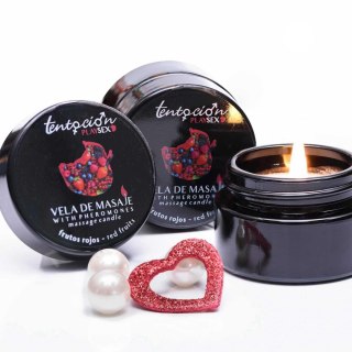 PHEROMONE CANDLE WITH RED BERRIES AROMA 20ML TENTACIÓN PLAY SEX Tentación Play Sex