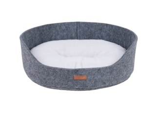 AMIPLAY Legowisko Owalne 2w1 Hygge Szare M Amiplay
