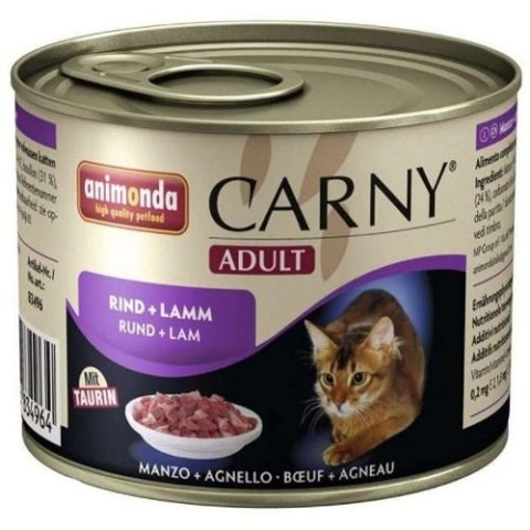 Animonda Cat Carny Adult Wołowina I Jagnięcina 200g Animonda