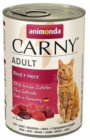 Animonda Cat Carny Adult Wołowina I Serca 400g Animonda