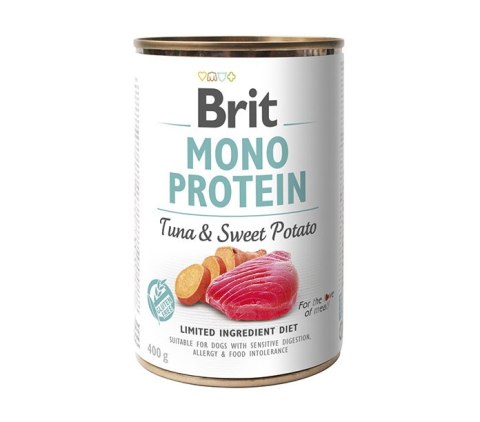 Brit Mono Protein Tuna & Sweet Potato 400g Brit