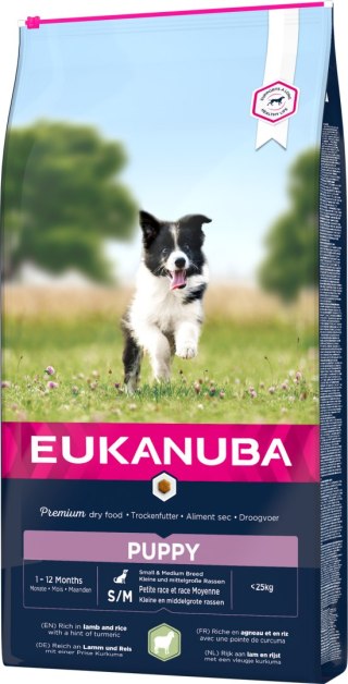 Eukanuba Puppy&Junior Small/Medium Lamb&Rice 12kg Eukanuba