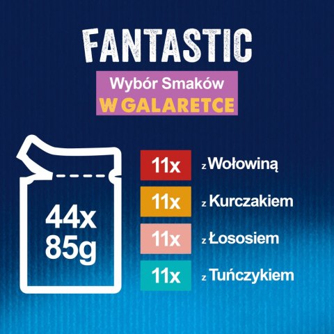 Felix Fantastic Mix Mięsny W Galaretce 44x85g Felix