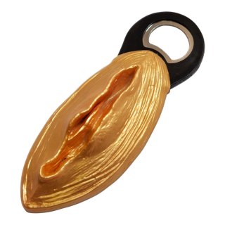 Kinky Pleasure - DS014 - Pussy Bottle Opener - Quirky and Fun Tool -Gold Kinky Pleasure