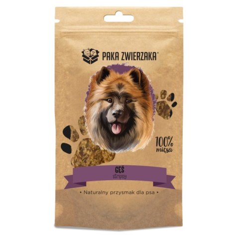 Paka Zwierzaka Stripsy 100% Gęś 80g Paka Zwierzaka