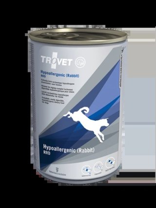 TROVET RRD Hypoallergenic - Rabbit (dla psa) 400g - puszka Trovet
