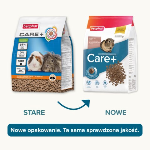 BEAPHAR Care+ Guinea Pig Karma Super Premium Dla Świnek Morskich 1,5kg BEAPHAR