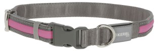 KERBL Obroża Podświetlana Light & Reflex Różowa 35-50cm Kerbl