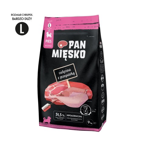 PAN MIĘSKO Cielęcina Z Przepiórką Dla Szczeniąt XS 9kg PAN MIĘSKO
