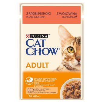 Purina Cat Chow Adult Wołowina Z Bakłażanem 85g Purina Cat Chow