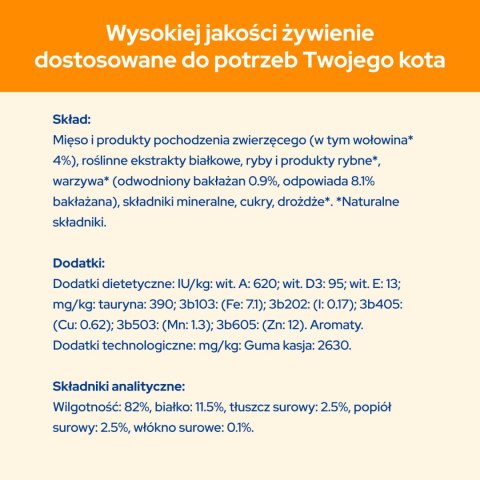 Purina Cat Chow Adult Wołowina Z Bakłażanem 85g Purina Cat Chow