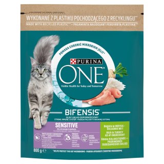 Purina One Cat Sensitive Karma Z Indykiem Dla Kota 800g PURINA ONE