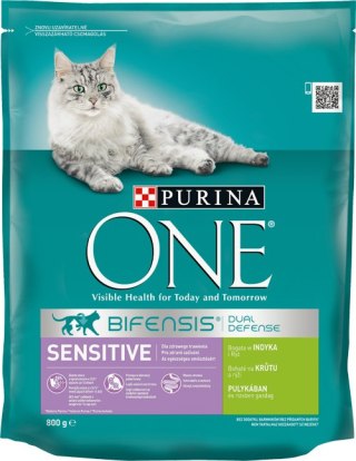 Purina One Cat Sensitive Karma Z Indykiem Dla Kota 800g PURINA ONE