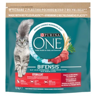 Purina One Cat Sterilcat Karma Z Wołowiną Dla Kota 1,5kg PURINA ONE