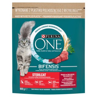 Purina One Cat Sterilcat Karma Z Wołowiną Dla Kota 800g PURINA ONE